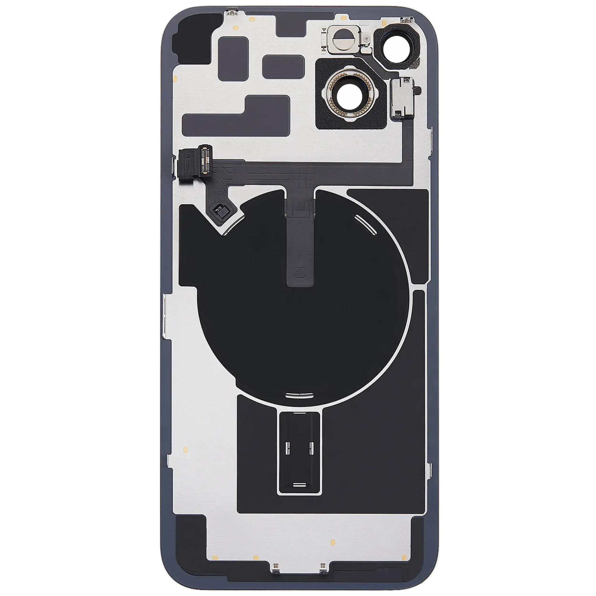 Back Glass w/ MagSafe Magnet & NFC & Flashlight Flex For iPhone 14 Plus (Pull) (Starlight)