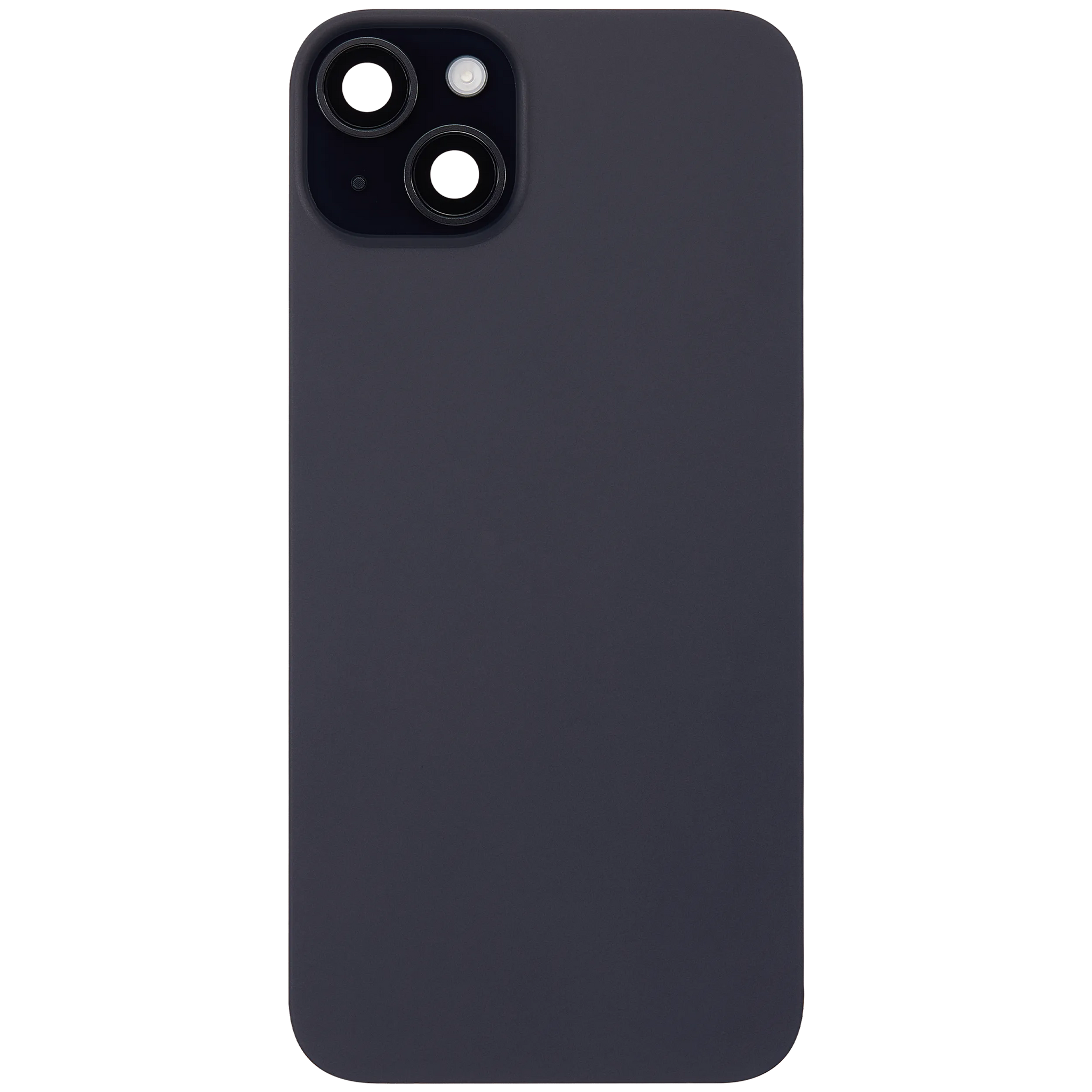 Back Glass w/ MagSafe Magnet & NFC & Flashlight Flex For iPhone 15 Plus (Pull) (Black)