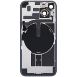Back Glass w/ MagSafe Magnet & NFC & Flashlight Flex For iPhone 14 (Pull) (Midnight)