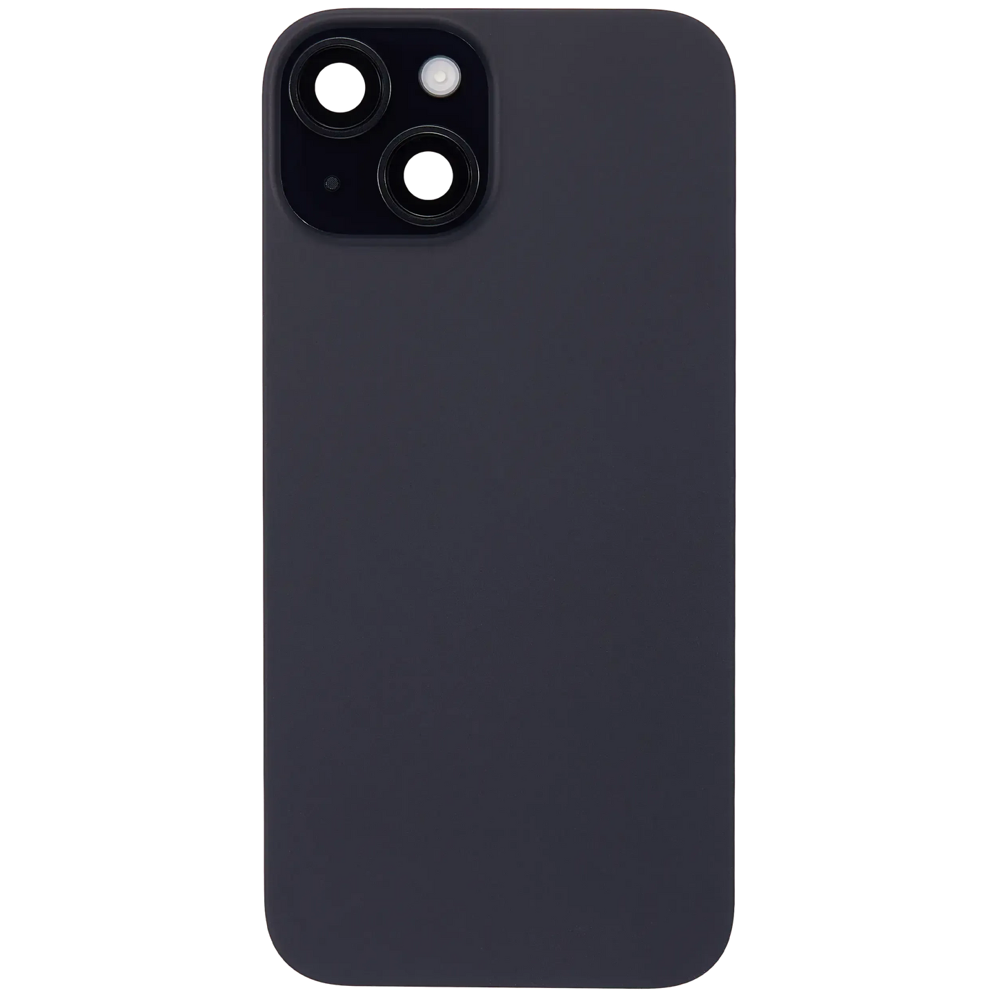 Back Glass w/ MagSafe Magnet & NFC & Flashlight Flex For iPhone 15 (Pull) (Black)