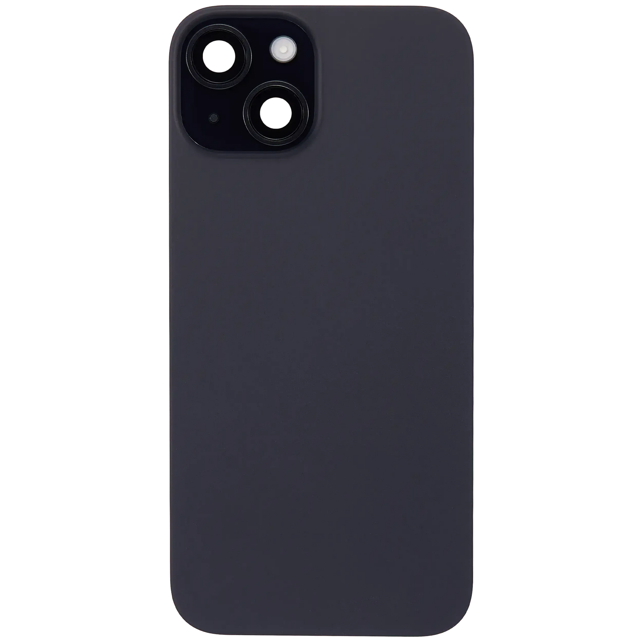 Back Glass w/ MagSafe Magnet & NFC & Flashlight Flex For iPhone 15 (Pull) (Black)
