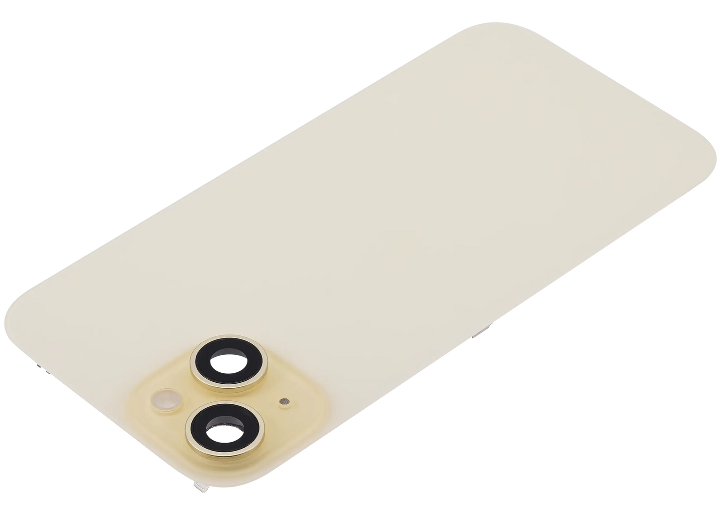 Back Glass w/ MagSafe Magnet & NFC & Flashlight Flex For iPhone 15 (Pull) (Yellow)