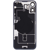 Back Glass w/ MagSafe Magnet & NFC & Flashlight Flex For iPhone 16 Plus (Pull) (Black)