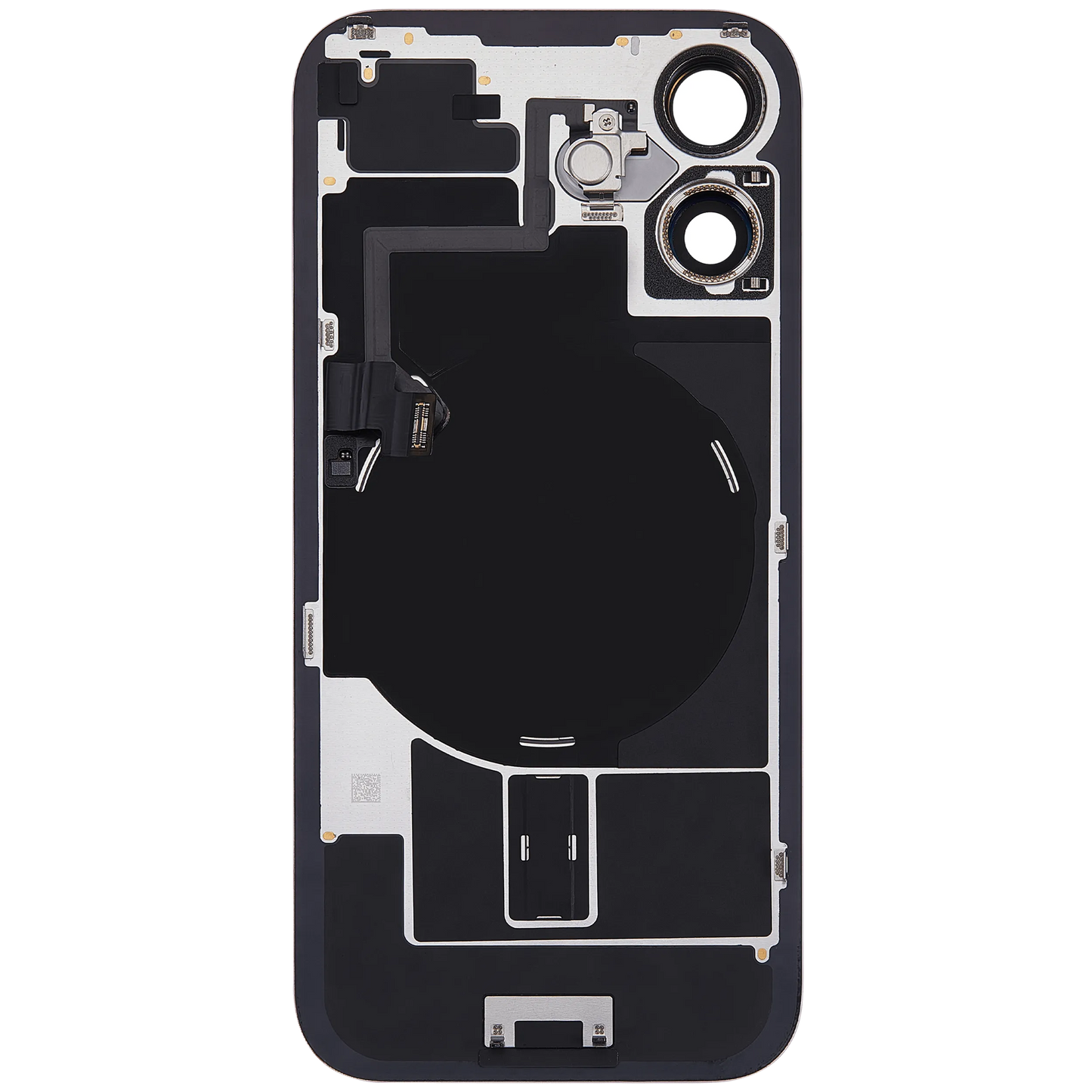 Back Glass w/ MagSafe Magnet & NFC & Flashlight Flex For iPhone 16 (Pull) (Pink)