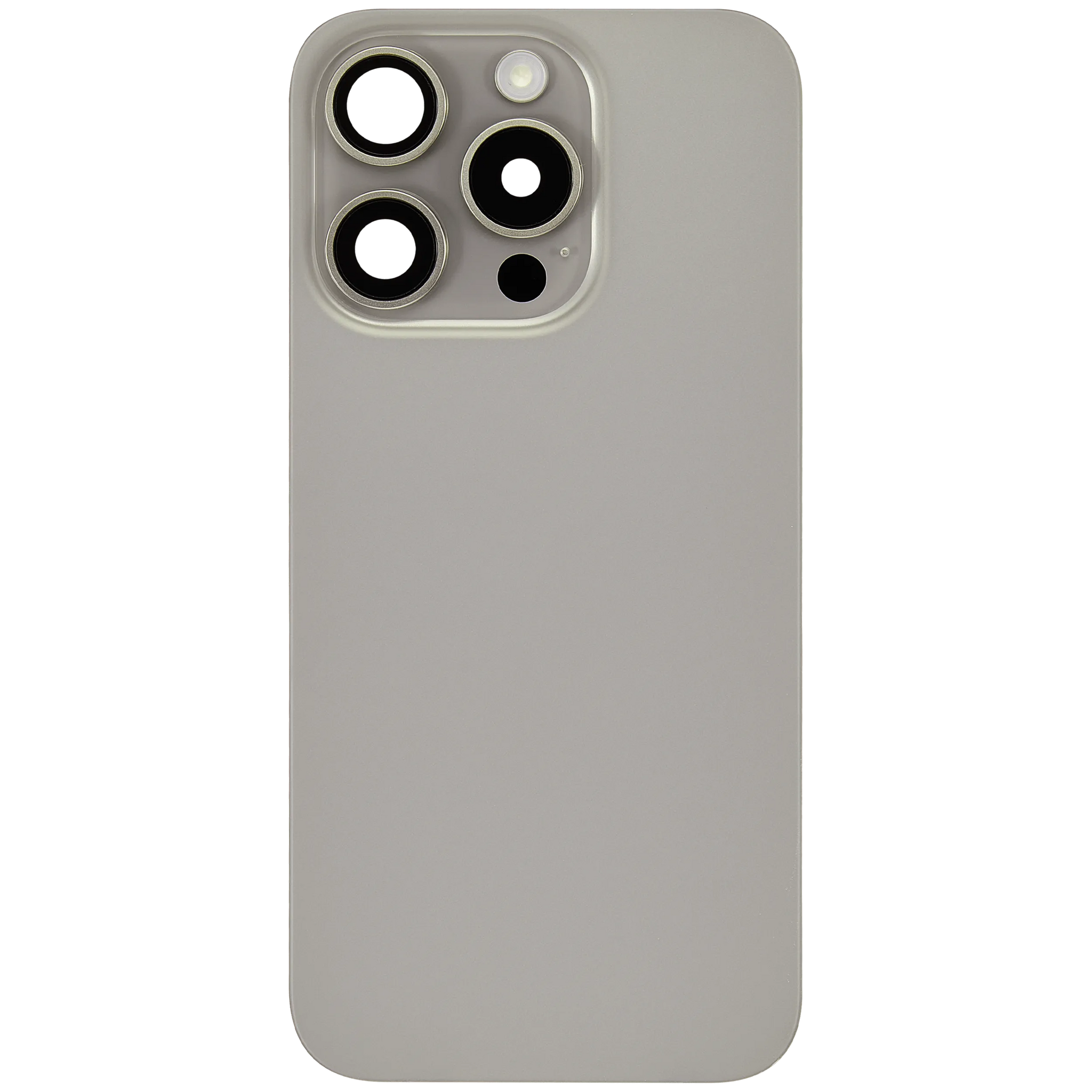 Back Glass w/ MagSafe Magnet & NFC & Flashlight Flex For iPhone 15 Pro (Pull) (Natural Titanium)