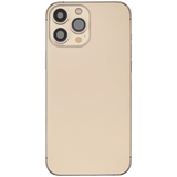 Back Housing W/ Small Parts For iPhone 13 Pro Max (EU / Global Version) (Used OEM) (Pull) (Gold)