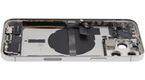 Back Housing W/ Charging Port Flex & Small Parts For iPhone 13 Pro Max (US Version) (Used OEM) (Pull) (Silver)