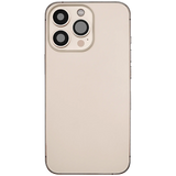Back Housing W/ Charging Port Flex & Small Parts For iPhone 13 Pro (US Version) (Used OEM) (Pull) (Gold)