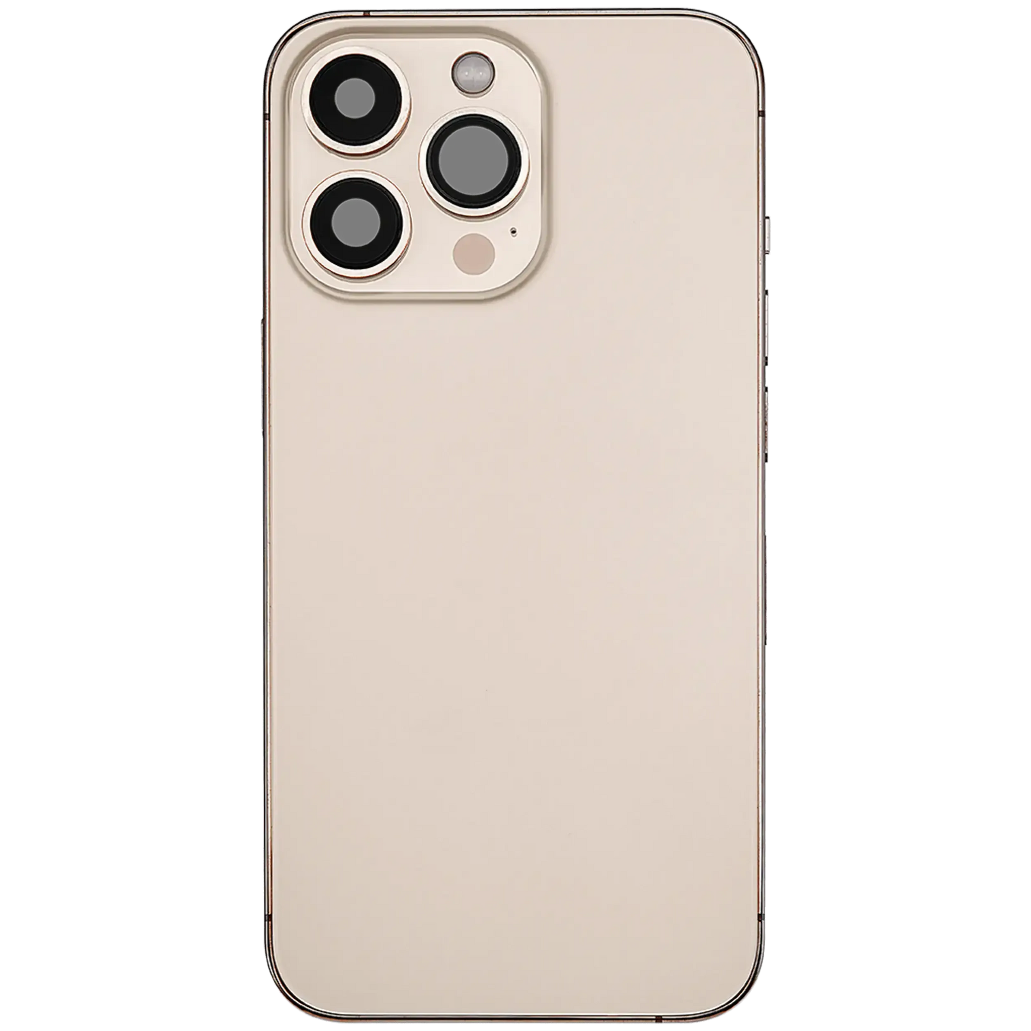 Back Housing W/ Charging Port Flex & Small Parts For iPhone 13 Pro (US Version) (Used OEM) (Pull) (Gold)