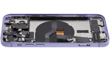 Back Housing W/ Charging Port Flex & Small Parts For iPhone 12 (US Version) (Used OEM) (Pull) (Purple)