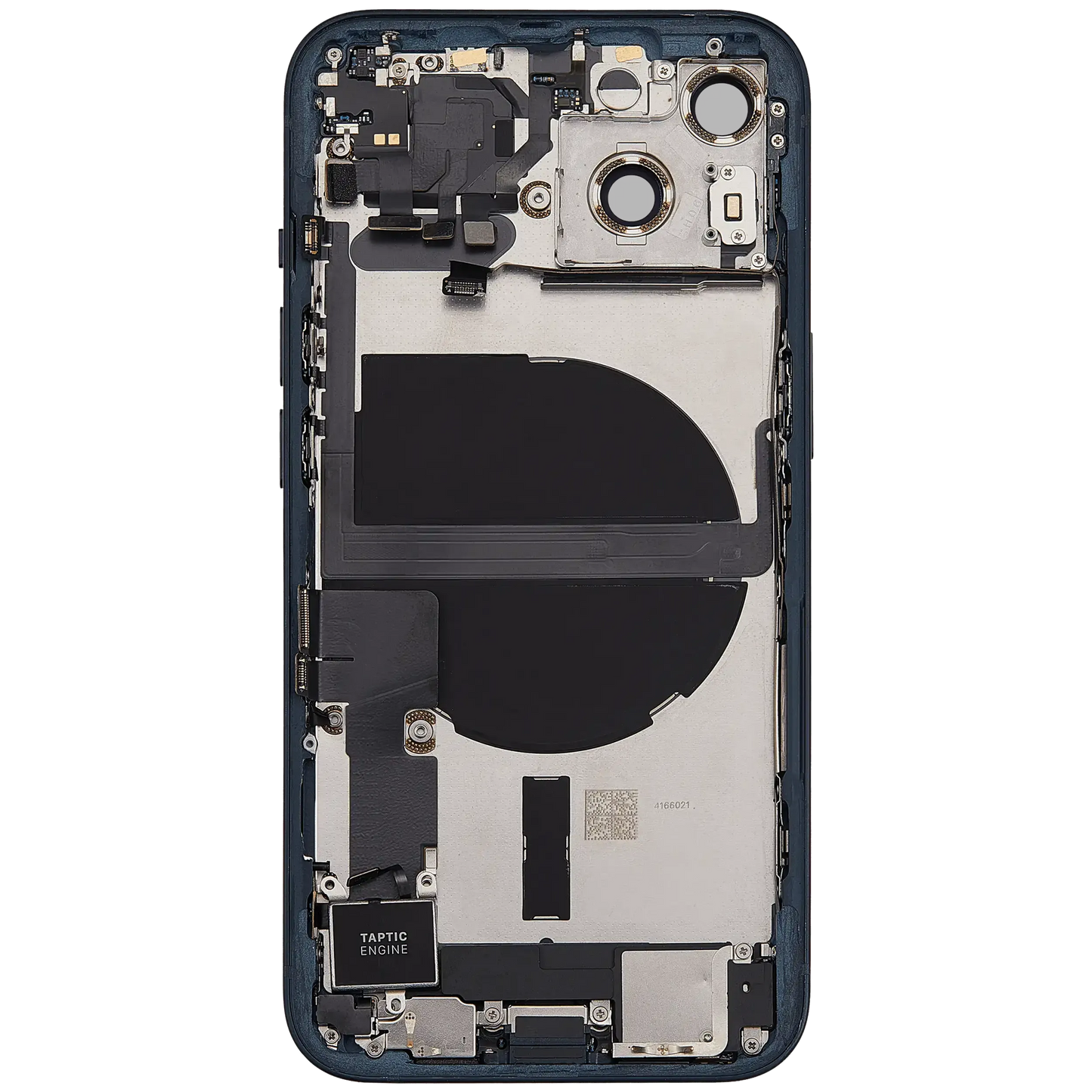 Back Housing W/ Charging Port Flex & Small Parts For iPhone 13 (US Version) (Used OEM) (Pull) (Midnight)