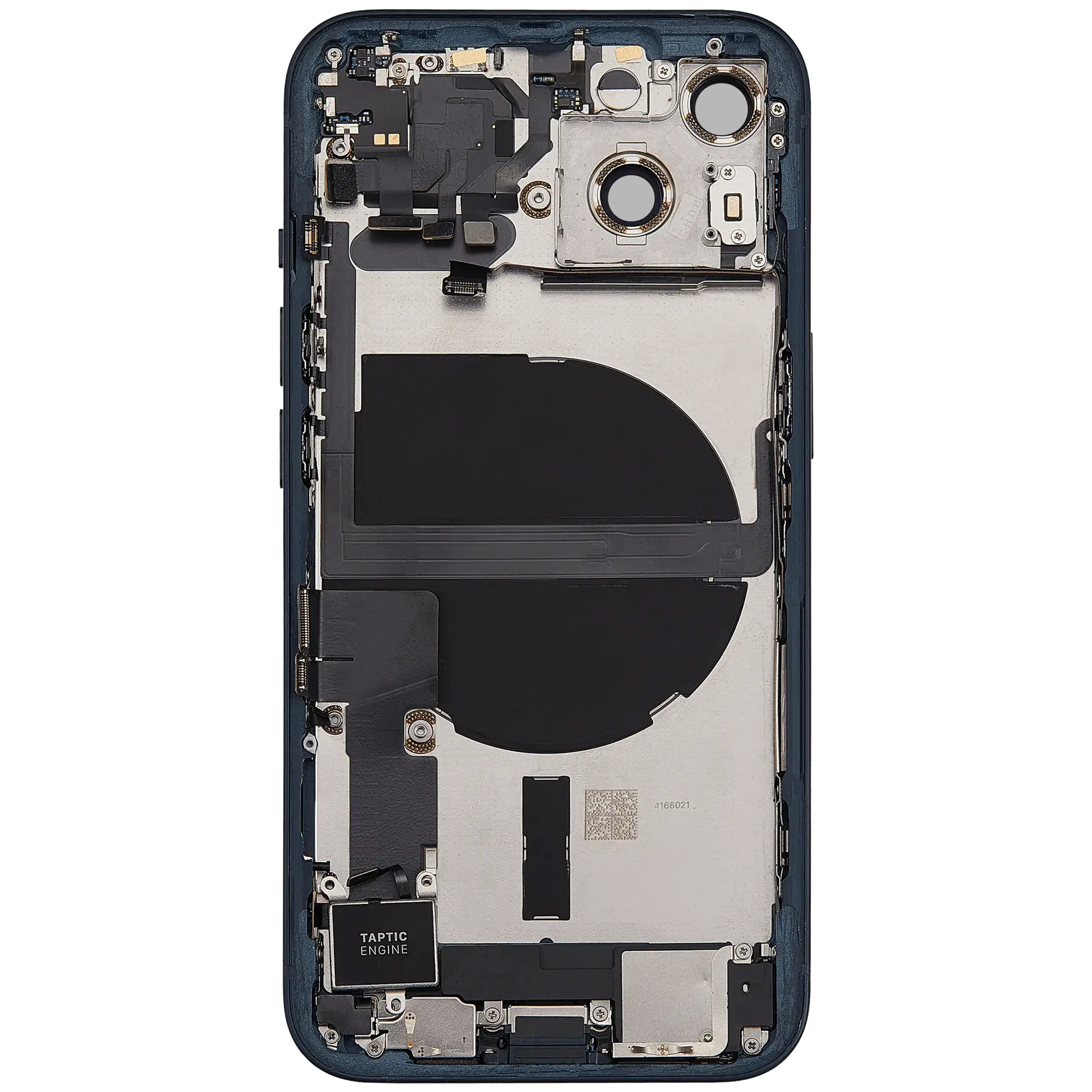 Back Housing W/ Charging Port Flex & Small Parts For iPhone 13 (US Version) (Used OEM) (Pull) (Midnight)