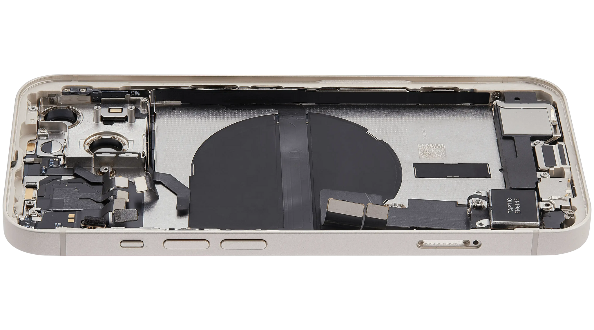 Back Housing W/ Charging Port Flex & Small Parts For iPhone 13 (US Version) (Used OEM) (Pull) (Starlight)