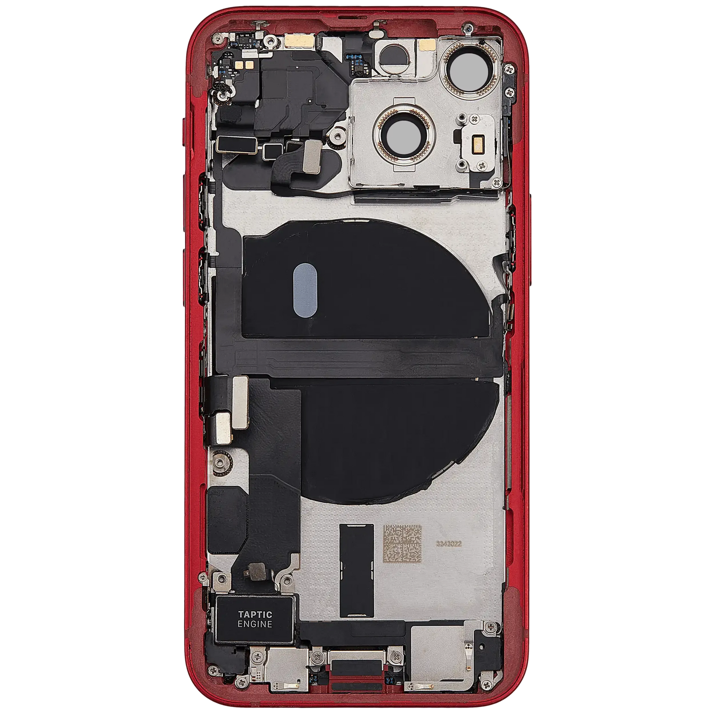 Back Housing W/ Charging Port Flex & Small Parts For iPhone 13 Mini (US Version) (Used OEM) (Pull) (Red)
