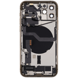 Back Housing W/ Charging Port Flex & Small Parts For iPhone 12 Pro (EU / Global Version) (Used OEM) (Pull) (Gold)