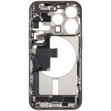 Mid-Frame Housing W/ Charging Port Flex & Small Parts For iPhone 15 Pro (US Version) (Pull) (Natural Titanium)