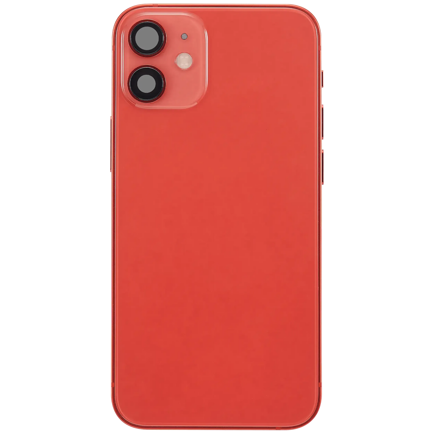 Back Housing W/ Charging Port Flex & Small Parts For iPhone 12 Mini (US Version) (Pull) (Red)