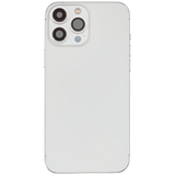 Back Housing W/ Charging Port Flex & Small Parts For iPhone 13 Pro Max (EU / Global Version) (Pull) (Silver)