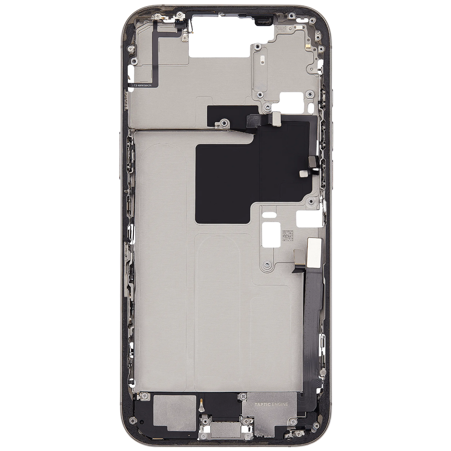 Mid-Frame Housing W/ Charging Port Flex & Small Parts For iPhone 16 Pro Max (US Version) (Pull) (Natural Titanium)