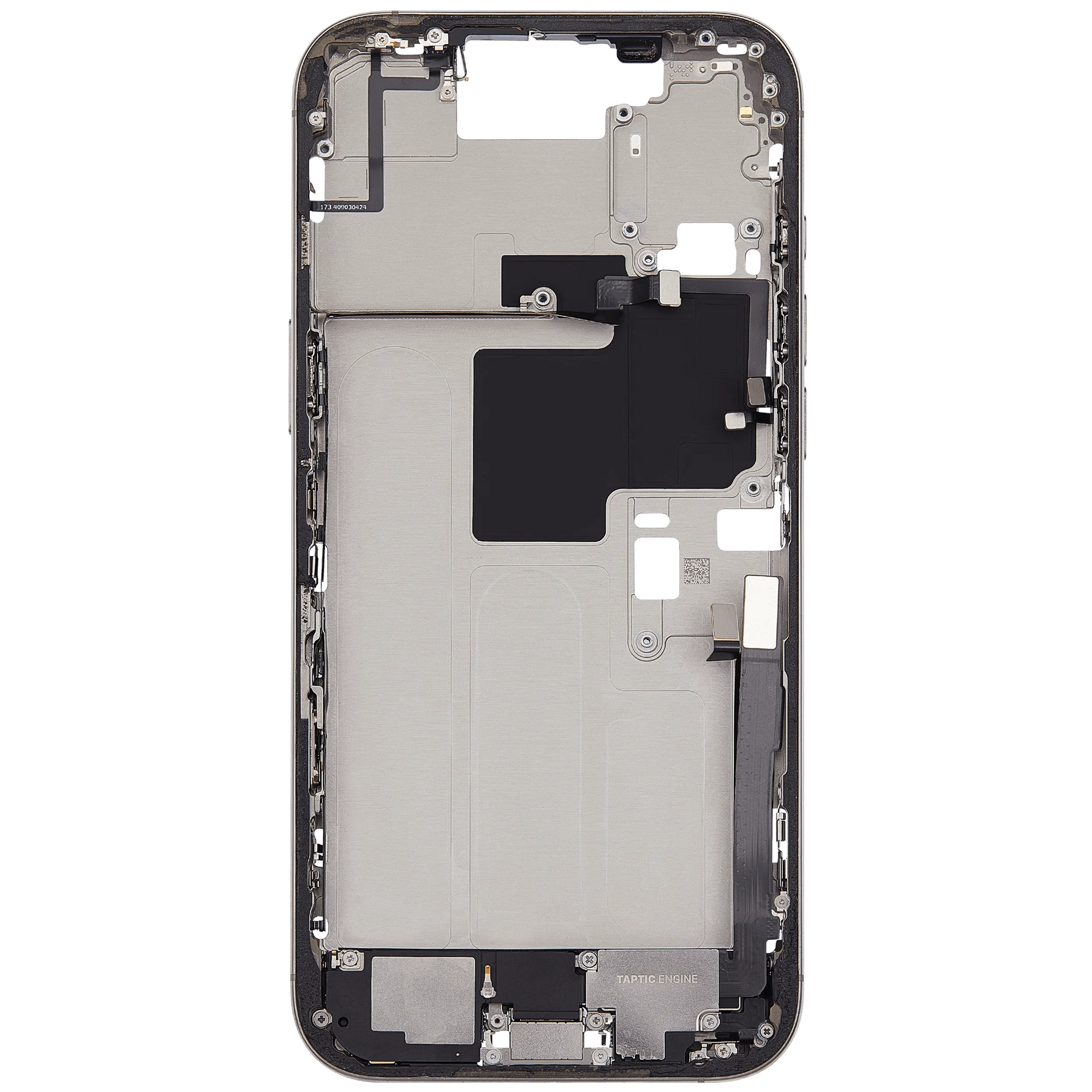 Mid-Frame Housing W/ Charging Port Flex & Small Parts For iPhone 16 Pro Max (US Version) (Pull) (Natural Titanium)
