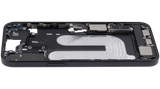 Mid-Frame Housing W/ Charging Port Flex & Small Parts For iPhone 16 Plus (US Version) (Pull) (Black)