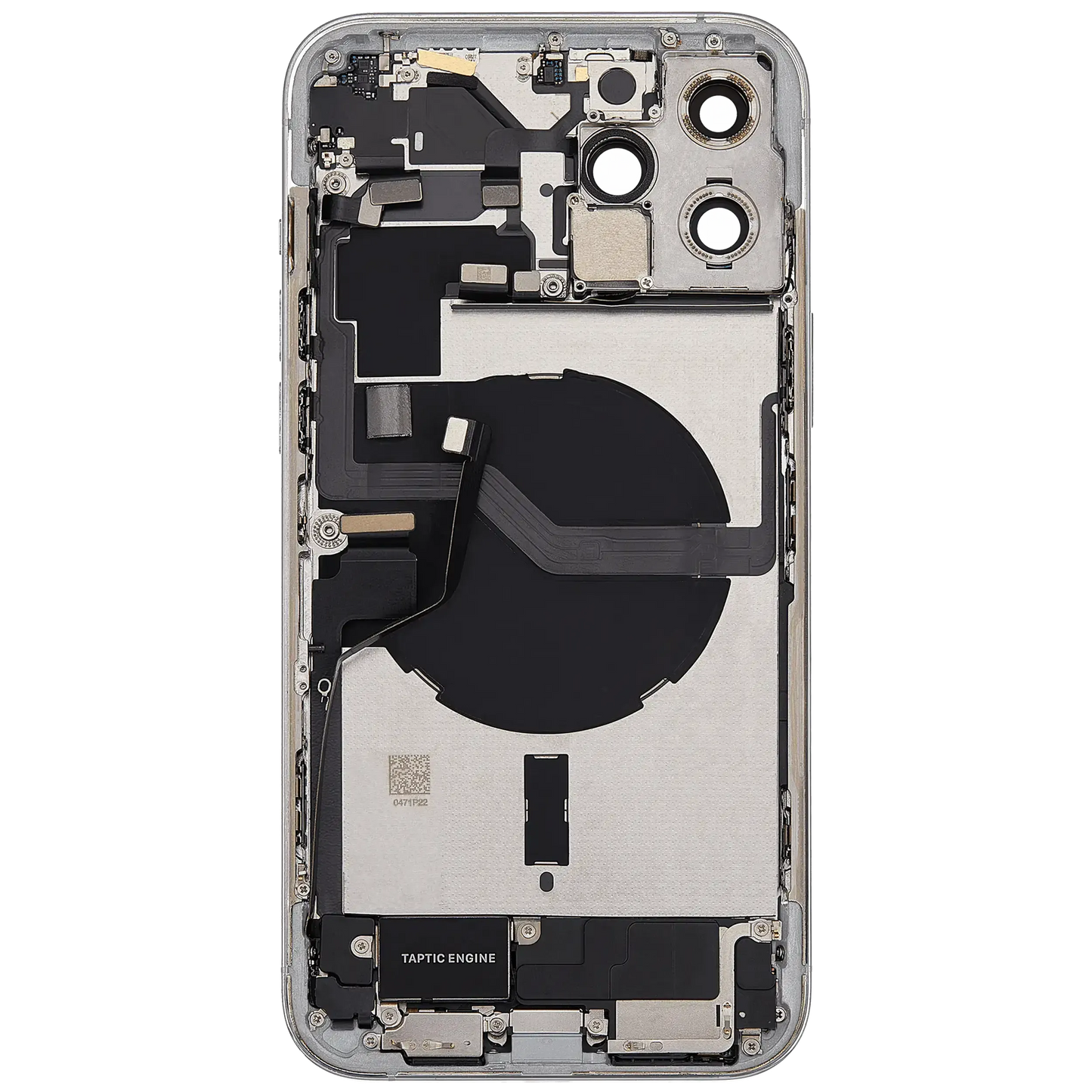 Back Housing W/ Charging Port Flex & Small Parts For iPhone 12 Pro Max (EU / Global Version) (Used OEM) (Pull) (Gold)