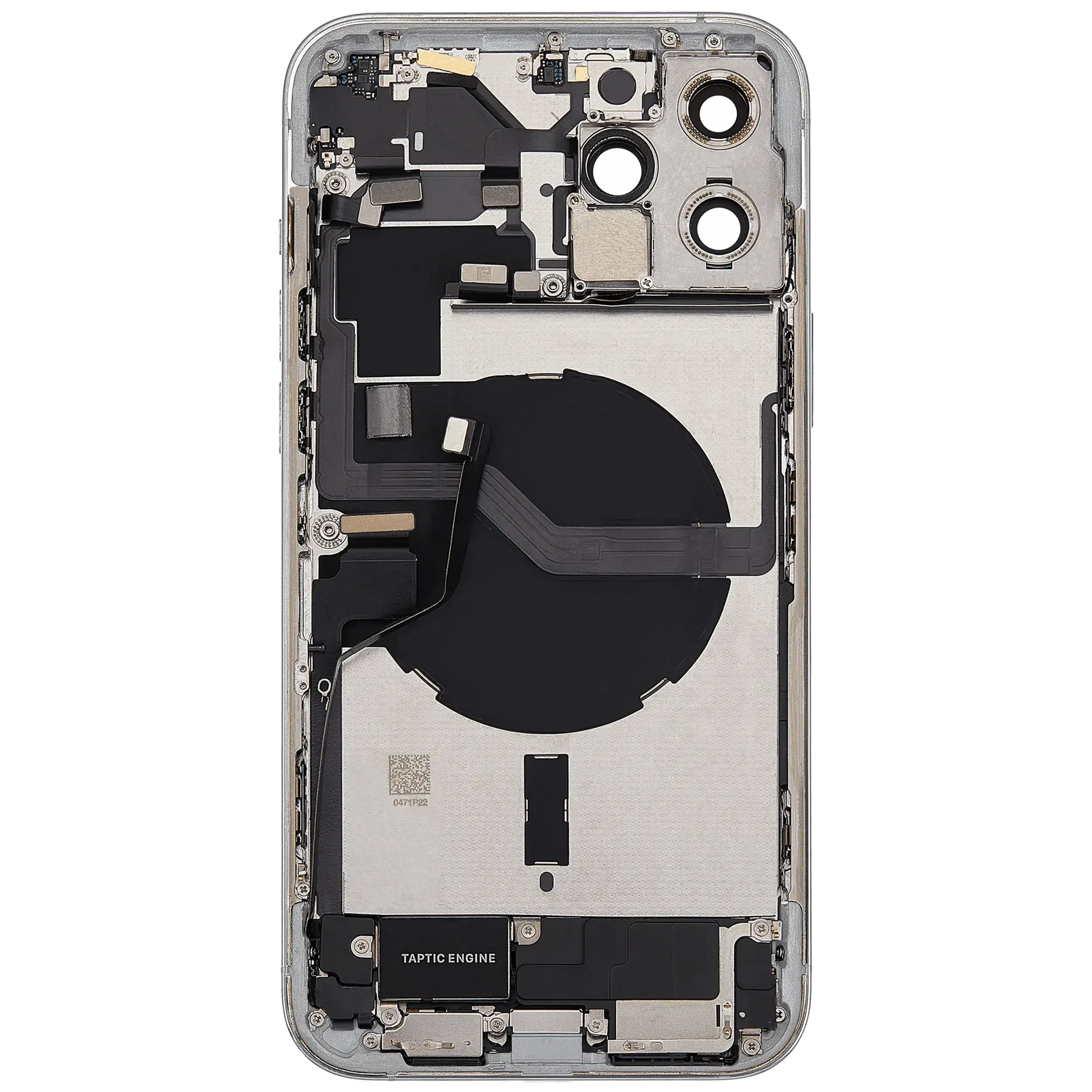 Back Housing W/ Charging Port Flex & Small Parts For iPhone 12 Pro Max (EU / Global Version) (Used OEM) (Pull) (Gold)