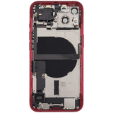 Back Housing W/ Charging Port Flex & Small Parts For iPhone 13 (US Version) (Used OEM) (Pull) (Red)