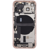 Back Housing W/ Charging Port Flex & Small Parts For iPhone 13 Mini (US Version) (Used OEM) (Pull) (Pink)