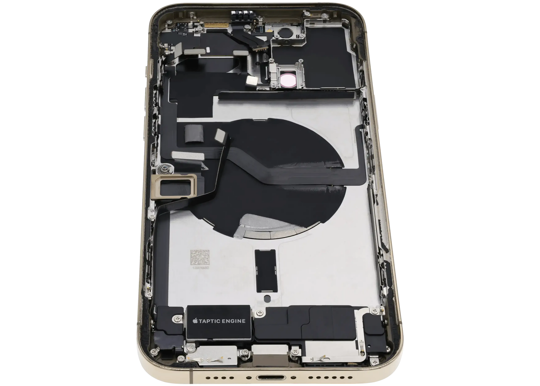 Back Housing W/ Charging Port Flex & Small Parts For iPhone 12 Pro Max (US Version) (Used OEM) (Pull) (Gold)