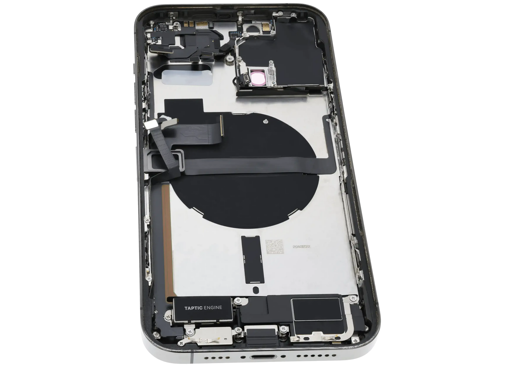 Back Housing W/ Charging Port Flex & Small Parts For iPhone 13 Pro Max (US Version) (Used OEM) (Pull) (Graphite)