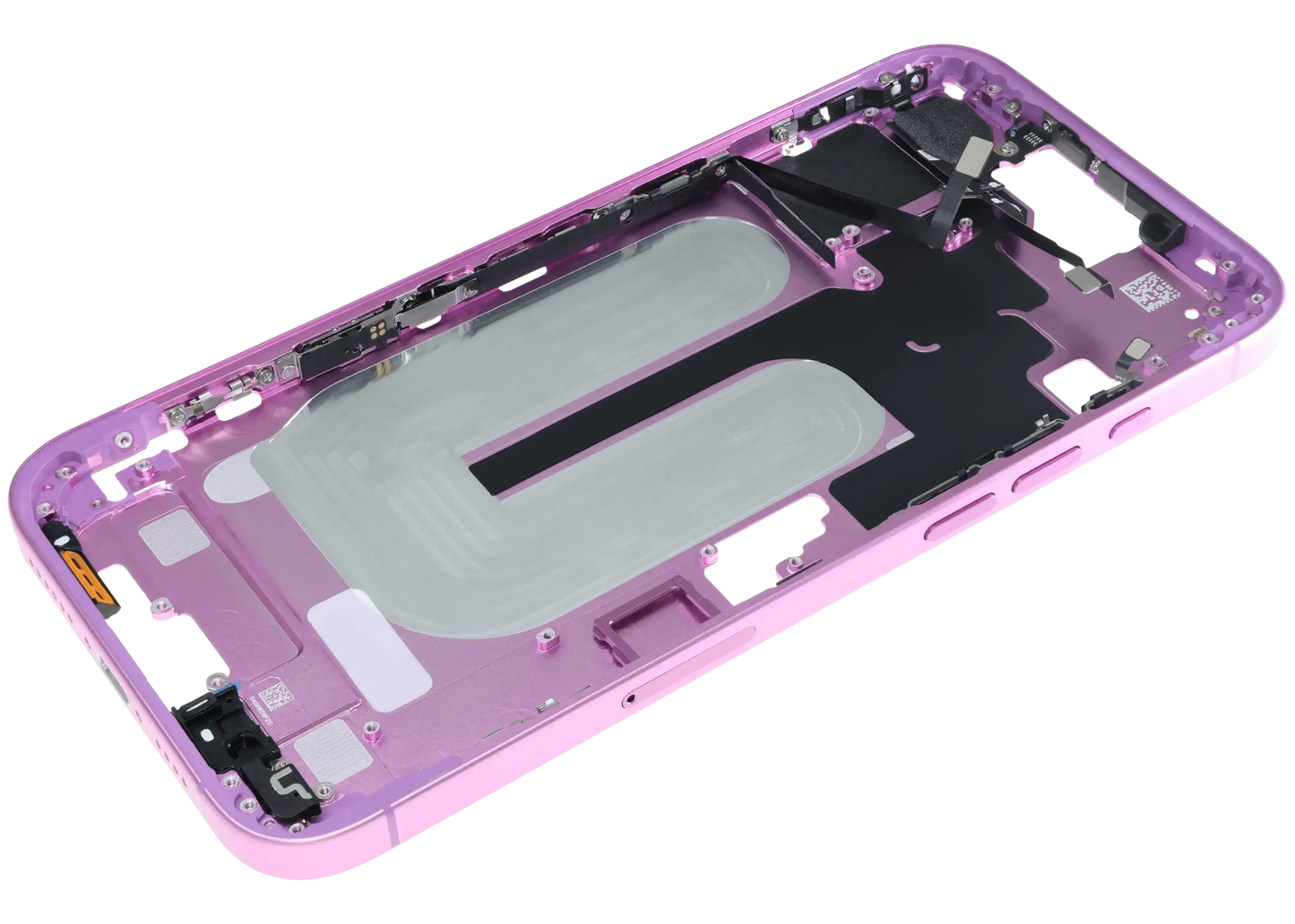 Mid-Frame Housing W/ Small Parts For iPhone 16 Plus (EU / Global Version) (Pull) (Pink)