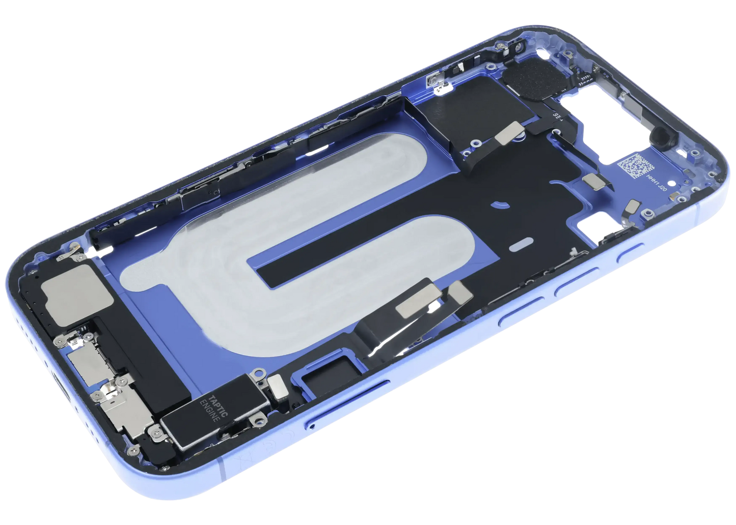 Mid-Frame Housing W/ Charging Port Flex & Small Parts For iPhone 16 (EU / Global Version) (Pull) (Ultramarine)