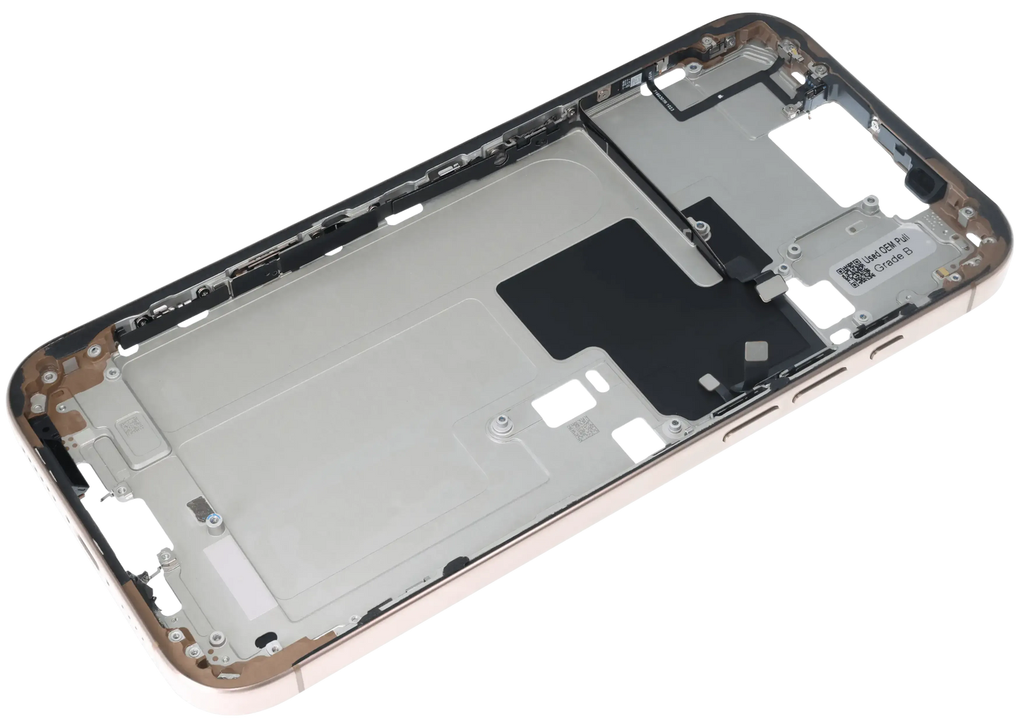 Mid-Frame Housing W/ Small Parts For iPhone 16 Pro Max (US Version) (Pull) (Desert Titanium)