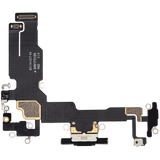 Charging Port Flex Cable For iPhone 15 (Pull) (Black)