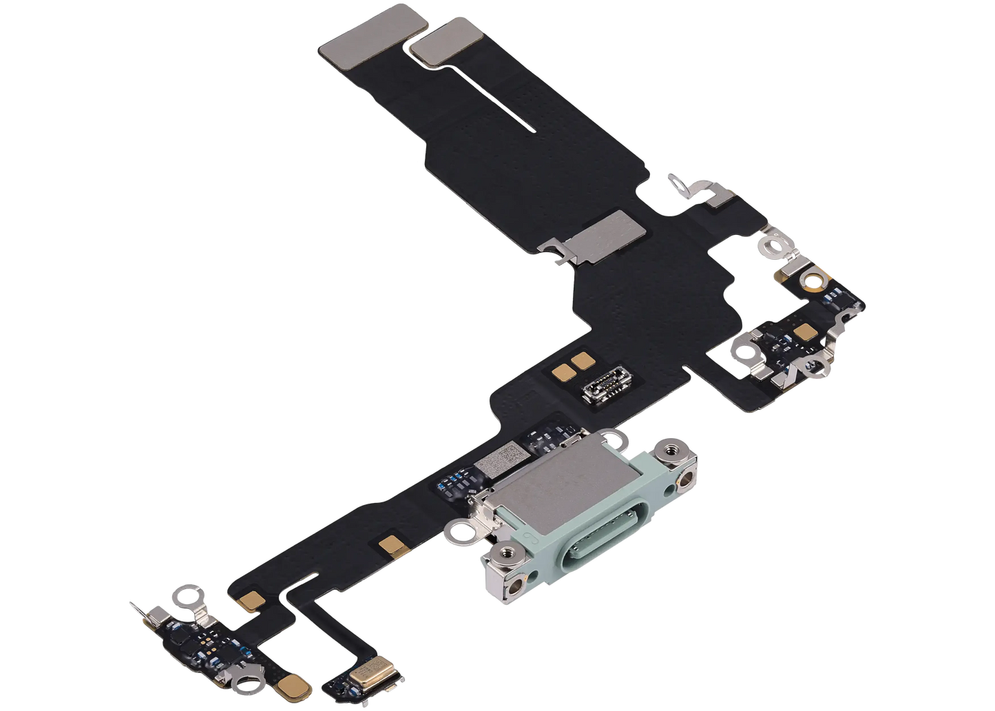 Charging Port Flex Cable For iPhone 15 (Pull) (Black)