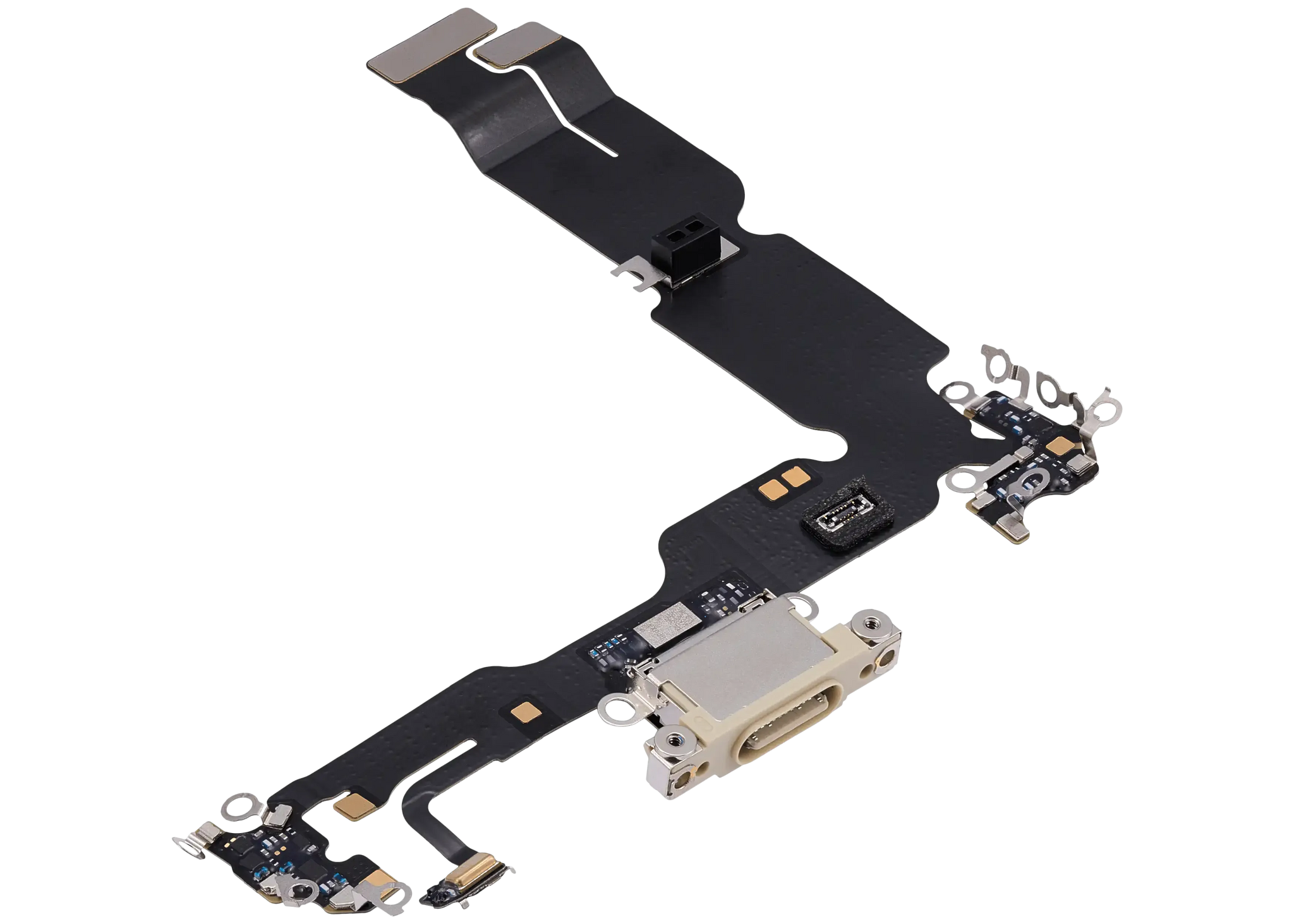 Charging Port Flex Cable For iPhone 15 Plus (Pull) (Yellow)