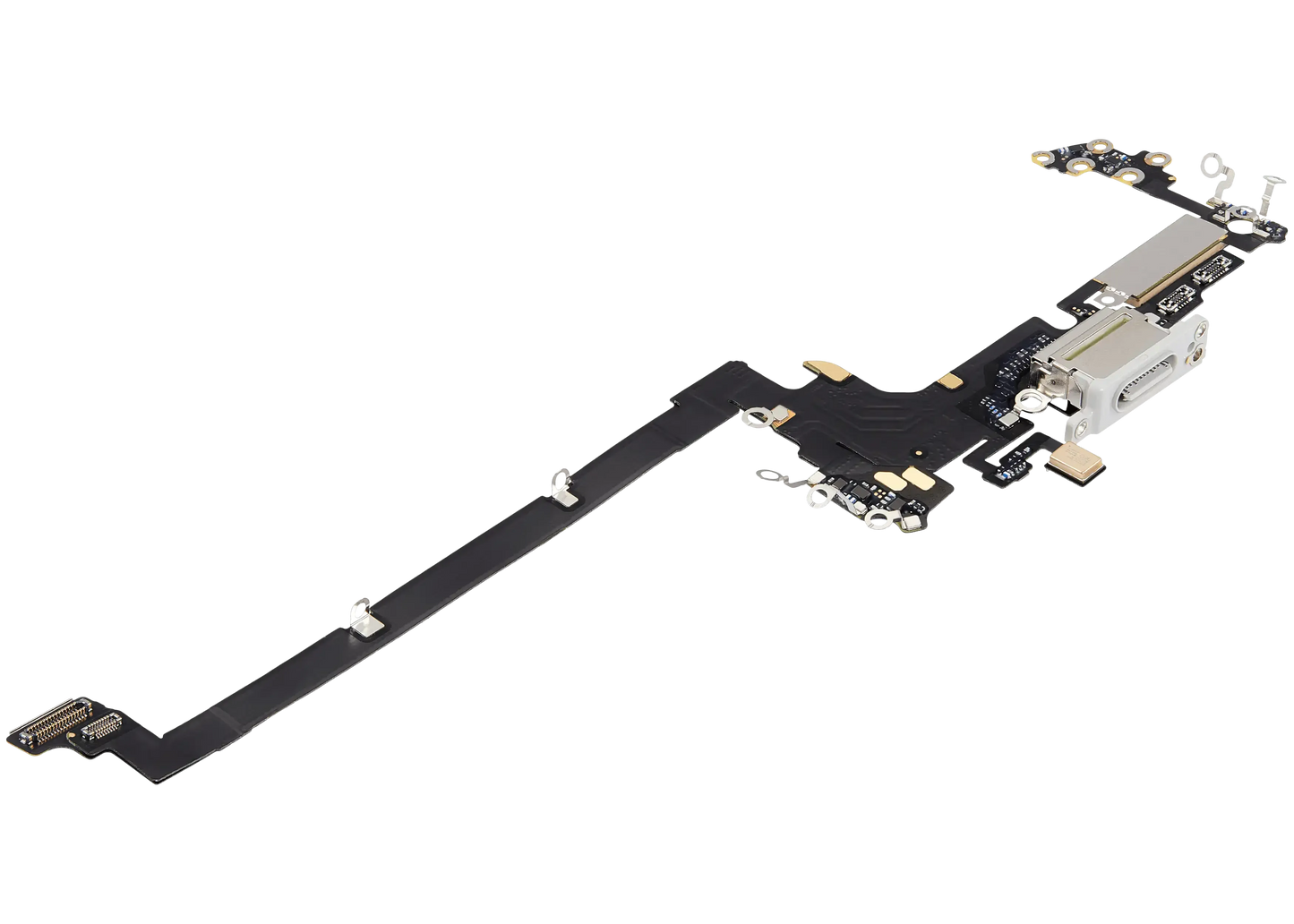 Charging Port Flex Cable For iPhone 17 Pro (Pull) (US Version) (Silver)