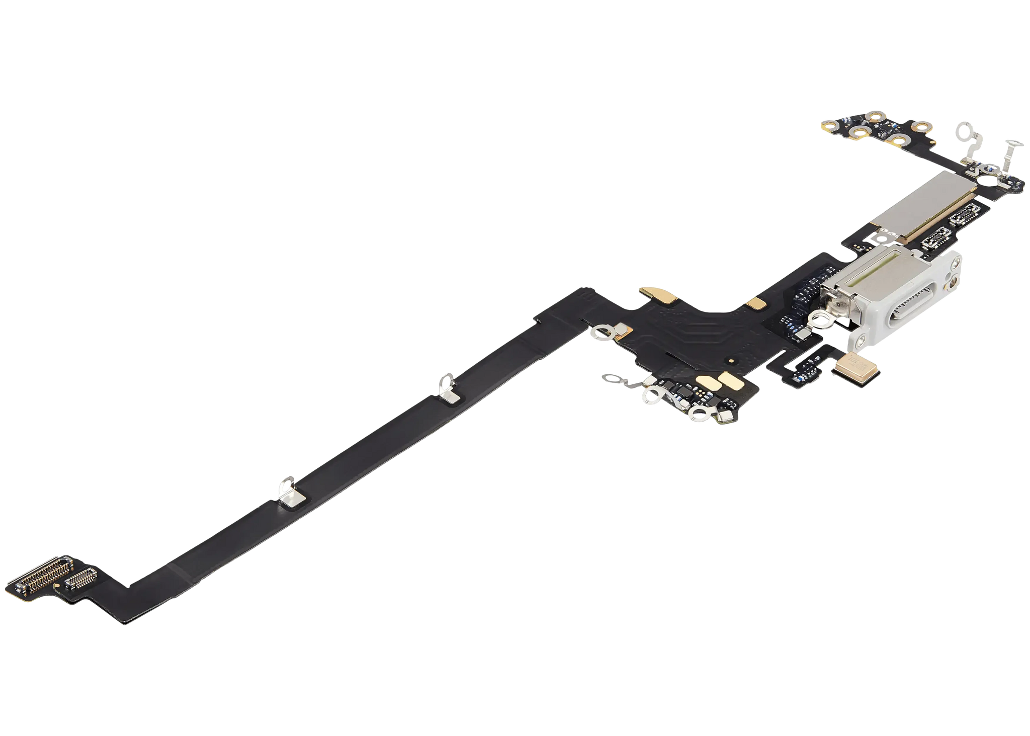 Charging Port Flex Cable For iPhone 17 Pro (Pull) (US Version) (Silver)