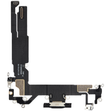 Charging Port Flex Cable For iPhone 16 (Pull) (Black)