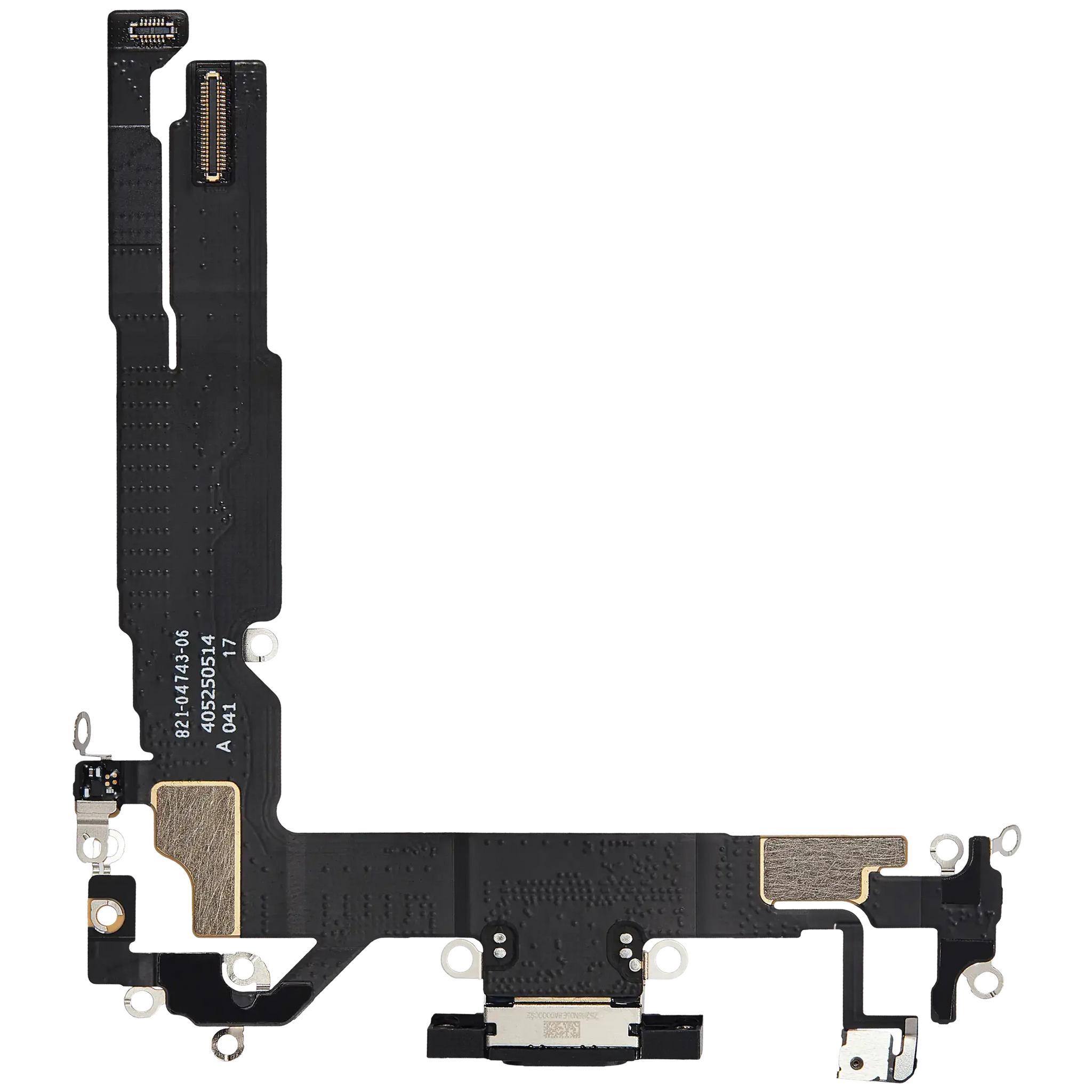 Charging Port Flex Cable For iPhone 16 (Pull) (Black)